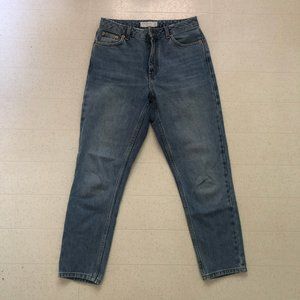 NWOT - Topshop High Waisted Mom Jeans - Size 28